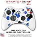 Lots Of Dots Blue on White Skin by WraptorSkinz TM fits XBOX 360 Wireless Controller (CONTROLLER NOT INCLUDED)
