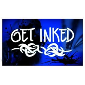 plan de publicit� - ba316 - GET INKED Tattoo Piercing Shop - 90x52,5 cm