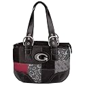 Gigi ChantalTM Black Jacquard Patchwork Purse