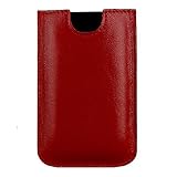 Bubble-Business-Red-Leather-Case for iPhone 4 & 4S / 3G & 3GS ***** (Versand durch Amazon nach 26 EU-Staaten*)