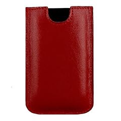 Bubble-Business-Red-Leather-Case for iPhone 4 & 4S / 3G & 3GS ***** (Versand durch Amazon nach 26 EU-Staaten*)
