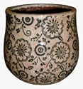 Antiqued Rustic Flower Planter/ vase