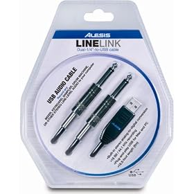 Alesis LineLink Dual 1/4 inch to USB Cable Interface