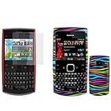 iNcido Brand Nokia X2-01 Combo Rainbow Zebra Protective Case Faceplate Cove ....