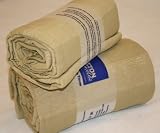 Homescapes Ribbed Throw 90 x 100 Inches Beige 100 % Cotton - Suitable for most 3 Seater Sofa or Double / King bedspread - Easy care washable at home.