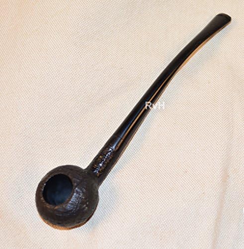 Mitchell Thomas 7" Semi-Churchwarden Briar Pipe with Ebonite Stem (G15)