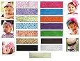 (15 total) "My Little Noggin" 1.5" baby crochet headbands
