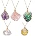 ALoveSoul Gifts Handmade Irregular Crystal Stone Necklace Gemstone Pendant,Green