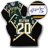 ED BELFOUR Dallas Stars SIGNED 1999 Stanley Cup Jersey