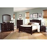 Hamilton/ Franklin Panel Bedroom Set (Merlot) (King) by Vaughan-Bassett