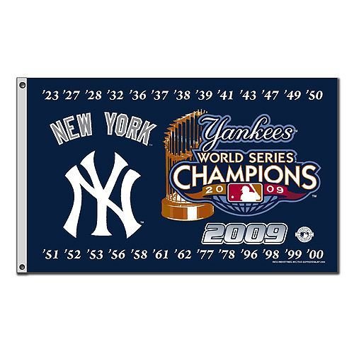 Rico New York Yankees 2009 World Series Champions Banner Flag - New York Yankees One Size