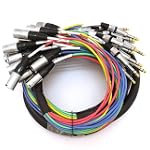 SEISMIC AUDIO - SAXT-16x15M - 16 Channel 15' XLR Male to 1/4" TRS Snake Cable