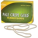 Alliance Pale Crepe Gold Size #117B (7 x 1/8 Inches) Premium Rubber Band - 1 Pound Box (Approximately 300 Bands per Pound) (21405)
