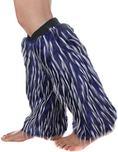 ECOSCO One Pair Women WARM SOFT COZY FUZZY Faux Fur Leg Warmer Boot Cuff Cover (Multicolor-3)