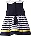 Bonnie Jean Girls Easter Navy/Yellow Nautical Capri Set Outfit, 0-3M - 24M