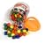 Wooden Lacing Beads in a Jar