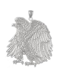 Clevereves 14K White Gold Pendant Eagle 19.4 - Gram(s)