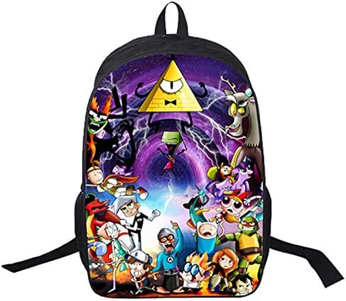 Coolfly Fan Customized Gravity Falls Diy Design Canvas School Travel Backpack (Color04)