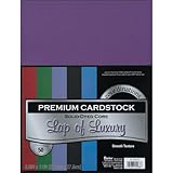 Darice GX220009 Coordination Value Cardstock, 8.5 by 11-Inch, Lap of Luxury, 50-Pack