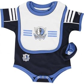 dallas mavericks apparel baby newborn creepre bib booties