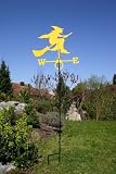 Eigenschaften SvenskaV  / Wetterfahne Hexe in gelb - von SvenskaV