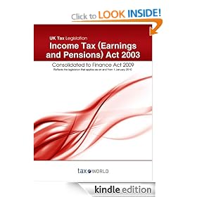 Income Tax (Earnings and Pensions) Act 2003 (UK Tax Law - Consolidation 2009/2010)