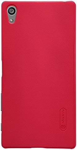 Xperia Z5+ case , OPDENK (TM) Nillkin Frosted Matte Shield Hard Cover Skin Case back cover + LCD Protector For Sony Xperia Z5 Premium / Z5+ (Red)