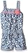 Little Lass Girls' Romper Flower Print