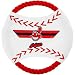 MLB Cleveland Indians Flying Rope Disk Dog Toy