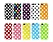 Leegoal Green & White Polka Dot Gloss Flex Gel Case For the New Apple iPhone 5