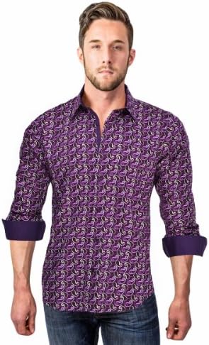 Verzari Men's Limited Edition Series 100% Cotton Shirt Long Sleeve