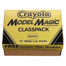 o Crayola LLC o - Crayola Model Clay, Classpak, 75 pouches of 1 Oz, White by Crayola