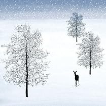 Charity Christmas Cards - Forest Deer - 8 Christmas cards. 48p goes to the Multiple Sclerosis Trust