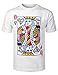 URBANCREWS Mens Hipster Hip Hop Card Deck Graphic Print Crewneck T-shirt