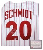 Mike Schmidt Philadelphia Phillies MLB Hand Signed Authentic Style Home White Baseball Jersey with #