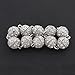 SODIAL(R) 10x Ball Strong Magnetic Clasps Connectors Zirconia DIY 12mm