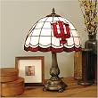 Indiana Hoosiers Desk Lamp - Tiffany Style NCAA College Athletics Fan Shop Sports Team Merchandise