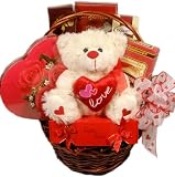 “Be My Valentine” Valentine’s Day Gourmet Food Gift Basket – For Her – For Him