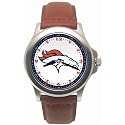 LogoArt Denver Broncos Rookie Leather Watch