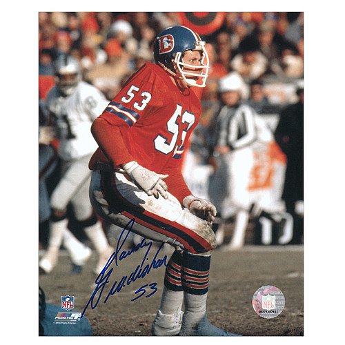 Mounted Memories Denver Broncos Randy Gradishar 8X10 Autographed Action Photo