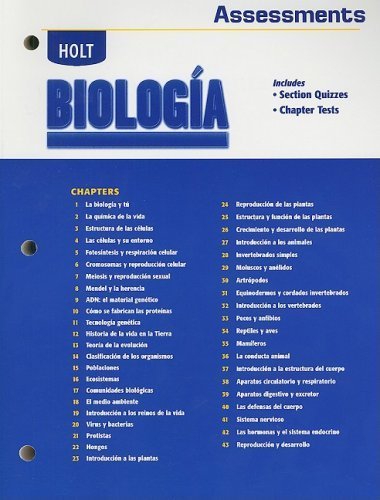 Holt Biologia Assessments (Spanish Edition) by Holt (2003) Paperback