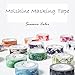 Molshine Decorative Japanese Washi Masking and Adhesive Tape - Season Color - Collection, 0.59 Inch x 7.6 Yards (Set of 6 Roll) for DIY- Autumn WCL01C