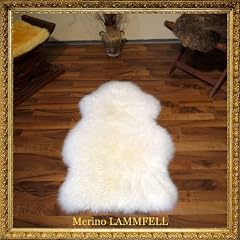 �kosiegel Lammfell Babyfell Fellteppich Schaffell TOP weiss ca.105x65x5