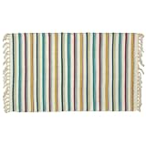 100% Cotton Flat Weave Rug Striped 2 X 3 by 