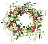 Melrose Bright Pink Color Wreath, 18-Inch Diameter