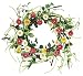Melrose Bright Pink Color Wreath, 18-Inch Diameter