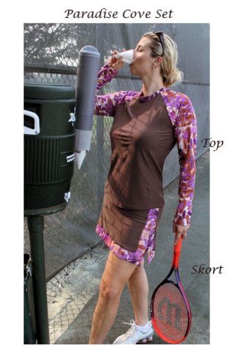 Kristy J UV Protective Set: Long Sleeve/Skort Outfit