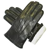 Men's Handsewn Rabbit Fur Lined Gloves By Fratelli Orsini