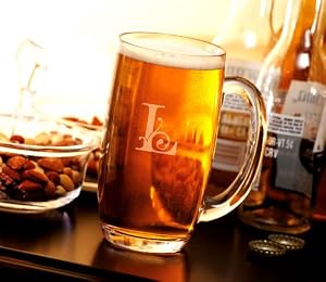 Acrylic Monogram Beer Mug - L