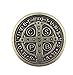 Silver Tone Saint Benedict of Nursia Pocket Prayer Token Medal, 1 1/8 Inch by WJH